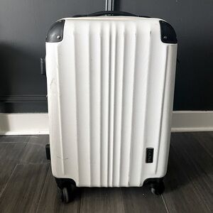 Calpak 20” White Hardshell Suitcase with Wheels